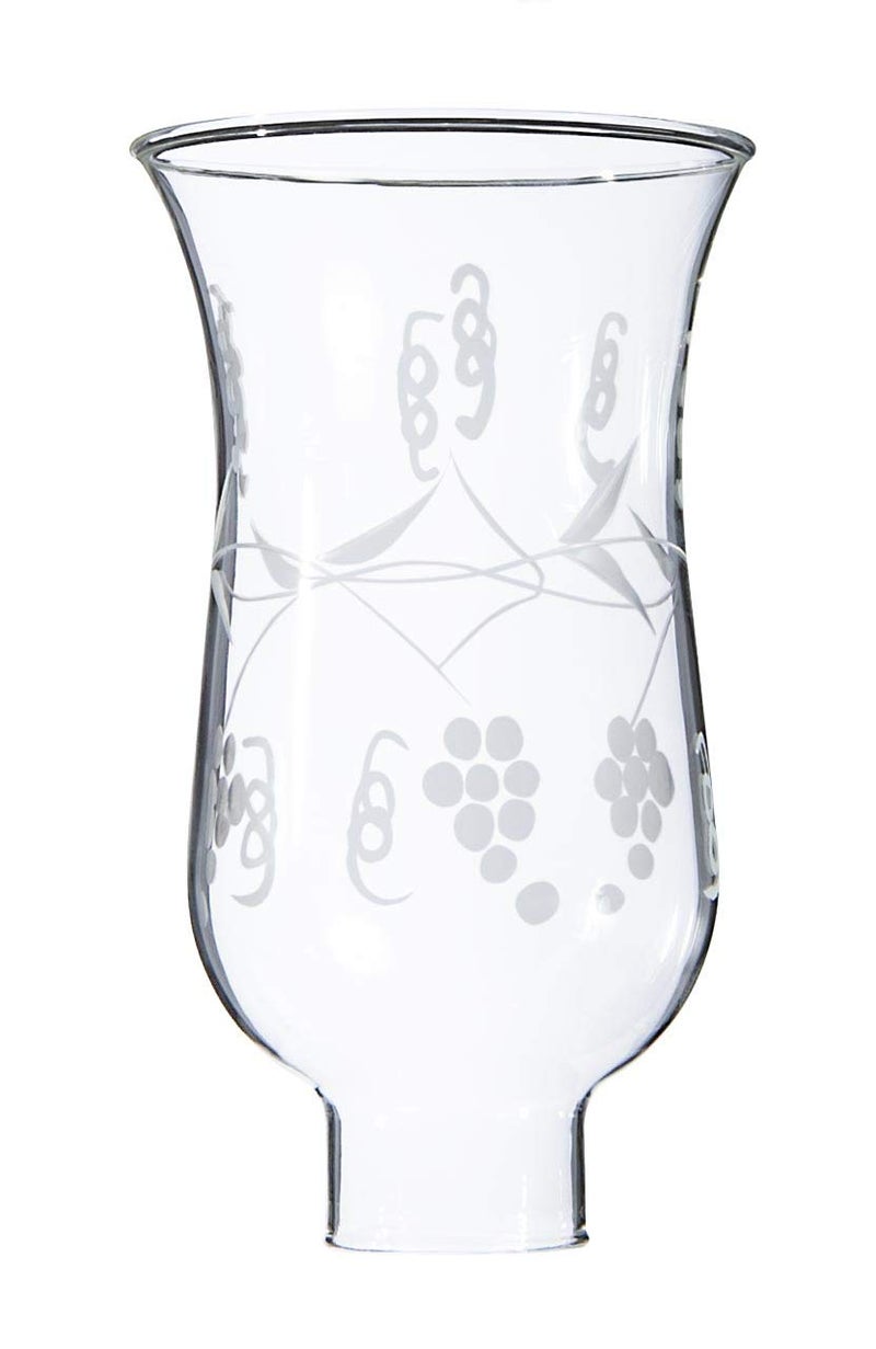 B&P LampÂ® 1 5/8" X 6 1/2" Cut "Grapes" Hurricane Shade